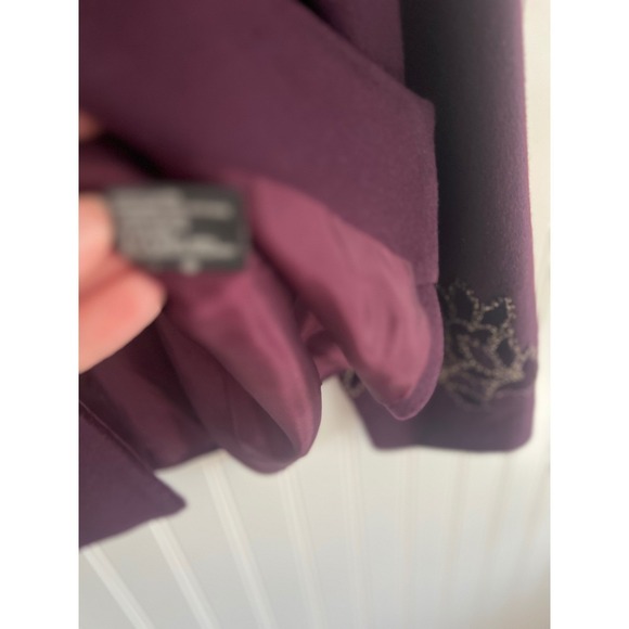 Nolan Miller Vintage Wool Blend Embellished Evening Jacket Size 10 - Picture 7 of 10